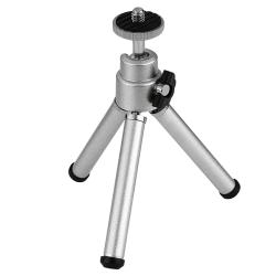 INSTEN Silver Mini Retractable Tripod w/ Ball Head & Foldable Legs