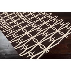 Jill Rosenwald Hand-woven Brown Zidee Wool Rug (8' x 11')