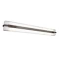 Access Sierra 2-light Brushed Steel Wall Vanity