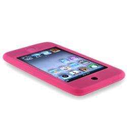 INSTEN Hot Pink Soft Silicone Skin iPod Case Cover for Apple iPod Touch 1st/ 2nd/ 3rd
