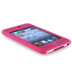 INSTEN Hot Pink Soft Silicone Skin iPod Case Cover for Apple iPod Touch 1st/ 2nd/ 3rd