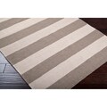 Hand-woven Gray Wool Nikolay Rug (5' x 8')
