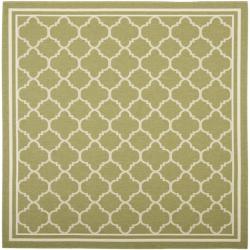 @@@ >  Safavieh Poolside Green/Beige Indoor/Outdoor Border Rug (6'7" Square)