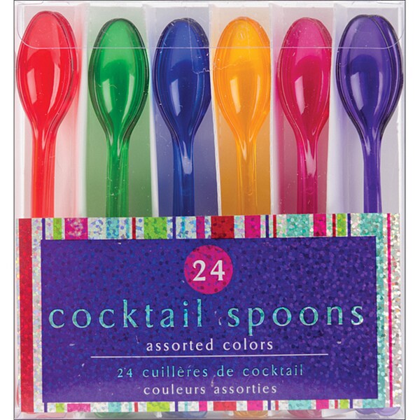 Assorted Colors Cocktail Spoons 