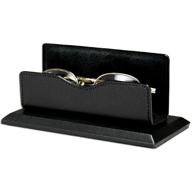 Dacasso Black Leather Eye Glass Holder