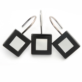 Waverly Mirror Onyx Shower Curtain Hooks