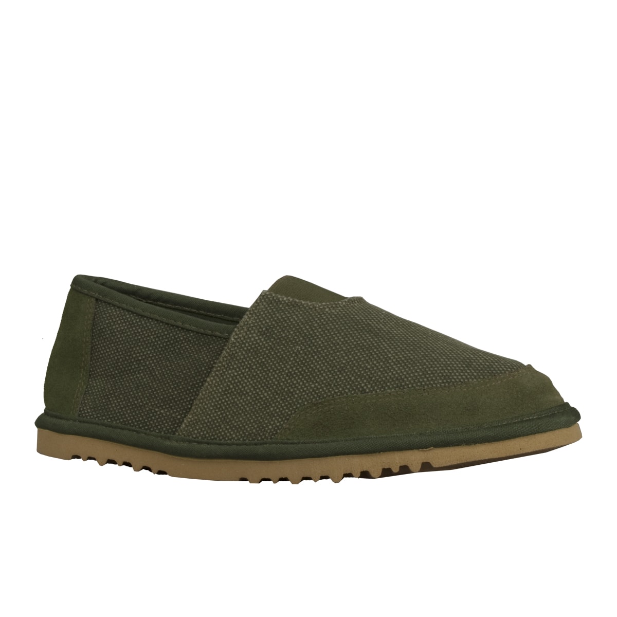 green slip on shoes mens