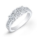Auriya 14k Gold 1 1/2ct TDW Round Diamond 3-stone Engagement Ring (K, I1-I2)