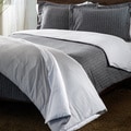 Luxury German Flannel Striped Reversible 3-piece Duvet Cover Set