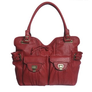 Jessica Simpson Metro Ruby Red Tote Bag - Overstockâ„¢ Shopping ...