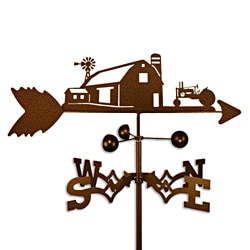 Cheap Farm Scene with John Deere Tractor Steel Weathervane