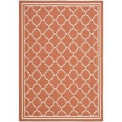 Buy  Safavieh Poolside Terracotta/ Bone Indoor Outdoor Rug (5'3 x 7'7)