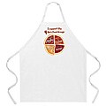 Attitude Aprons 'Pizza Food Groups' White Apron