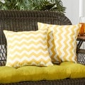 Zags Yellow Outdoor Accent Pillows (Set of Two)
