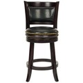 Safavieh Ulster Cappuccino Finish 24-inch Swivel Counter Stool