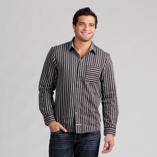 English Laundry Men's Stripe Woven Shirt