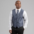Ferrecci Men's Navy Four-piece Vest