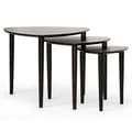 Griffith Dark Brown Mid-Century Modern Nesting Table Set