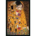 Gustav Klimt 'The Kiss (Le Baiser / Il Baccio) 1907' Gel-Textured Art Print