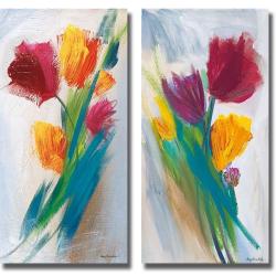  - Karen-Lorena-Parker-Bright-Tulip-Bunch-I-and-II-2-piece-Canvas-Art-Set-P14167654