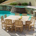 Christopher Knight Home Eureka Deluxe Eucalyptus Wood Dining 9-piece Set