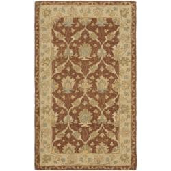 Handmade Farahan Brown/ Taupe Wool Rug (2'3 x 4')