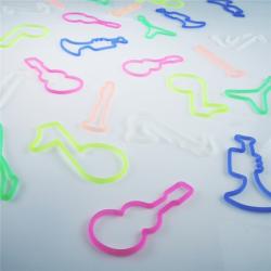 Musical Shaped Glow-in-the-dark Rubber Bands (Pack of 12)