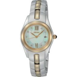 Seiko Women's 'Dress' Two-tone Steel Quartz Diamond Watch