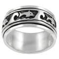 Sterling Silver Men's Spinner Ring