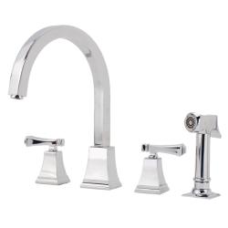 Fontaine Patiglia Chrome Kitchen Faucet with Side Spray
