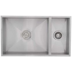 Ticor Stainless Steel 16-gauge Square Undermount Kitchen Sink