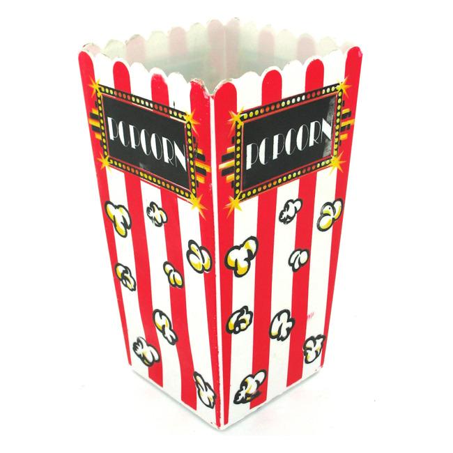 Plastic 8.25 inch Tall Popcorn Containers (Case of 24)  