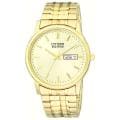 Citizen Men's Eco-drive Flexible Band Goldtone Watch