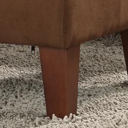 Estonia Mocha Microfiber Ottoman