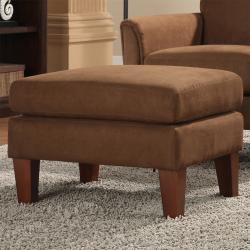 Estonia Mocha Microfiber Ottoman