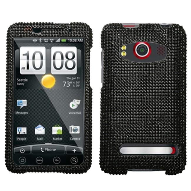 Black Bling HTC EVO 4G Protector Case  