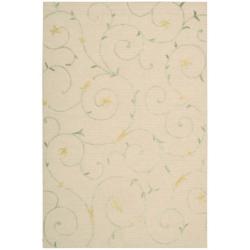 Cambria Beige/ Green/ Gold Floral Rug (8' x 10')
