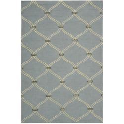 Cambria Blue/ Gold/ Green Geometric Rug (8' x 10')