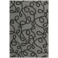 Hand-tufted Metropolitan Black Abstract Rug (8' x 10'6)