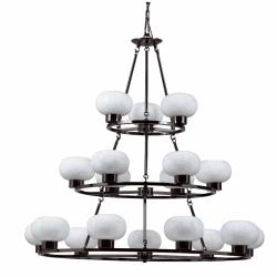 Atomique 18-light Gunmetal Chandelier