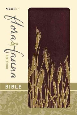 Holy Bible: New International Version, Burgundy / Gold Wheat, Italian Duo-Tone Flora and Fauna Collection (Paperback)