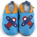 Airplane Soft Sole Leather Baby Shoes