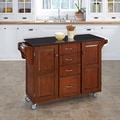 Home Styles Cherry Finish Black Granite Top Create-a-Cart