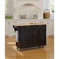 Black Finish with Wood Top Create-a-Cart