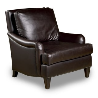 ###  Henri Leather Chair in Dark Brown
