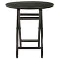 Safavieh York Black Round Folding Table