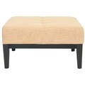 Fulton Gold Viscose Square Ottoman