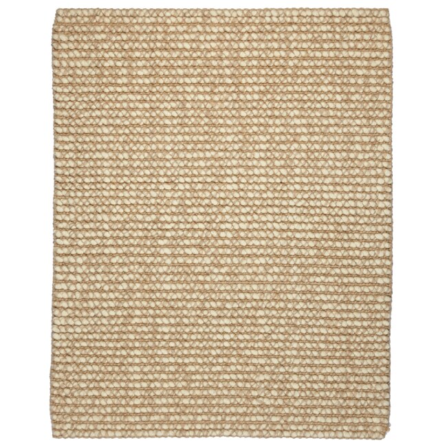 Handwoven Lhasa Ribbed Loop Wool and Jute Rug (5' x 8') 14175484 Shopping