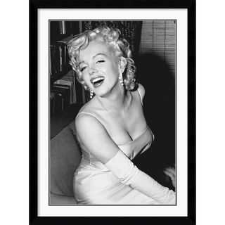 'Marilyn Monroe Smiling' Framed Art Print