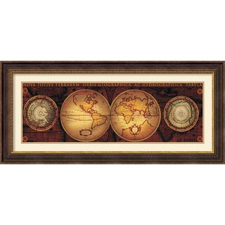 Max Besjana 'Orbis Geographica 2' Framed Art Print